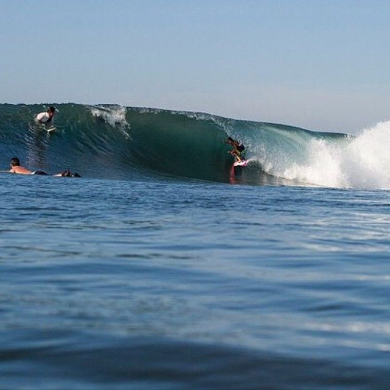 Sonny Perrussel sliding through a Keramas drainer_ Pic by @inwaterwetrust #summerswell #supergrom #teamoneill #oneillindo #eastcoast